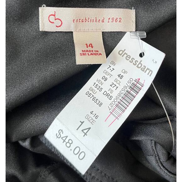 Dressbarn Lace Dress Black White Size 14 - Picture 5 of 6